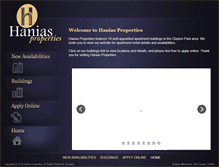 Tablet Screenshot of haniasproperties.com